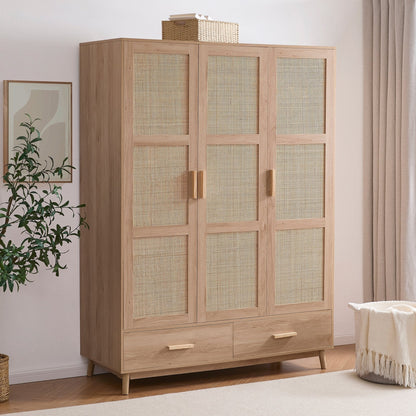 Isla 3 Door Wardrobe - Natural - DUSK