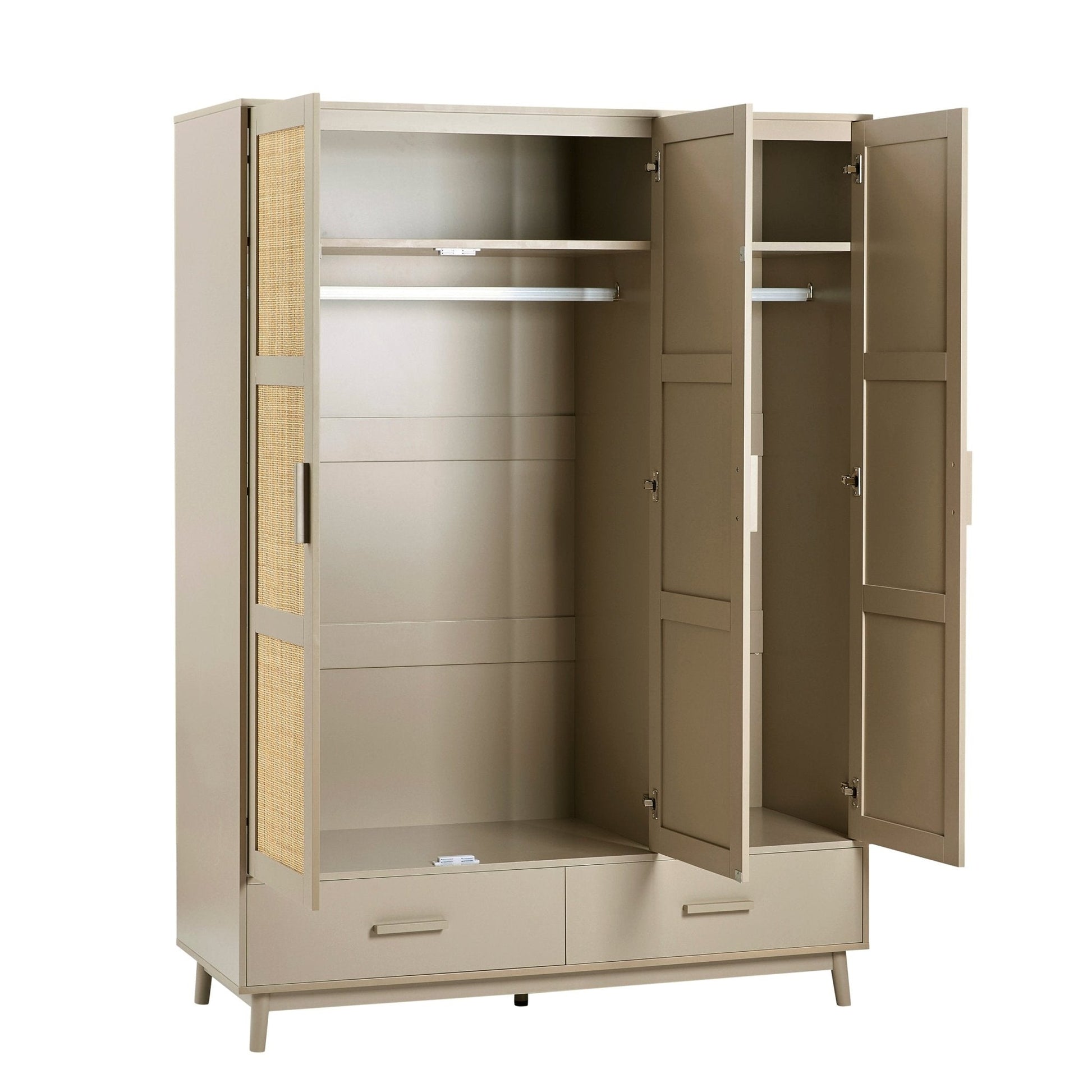 Isla 3 Door Wardrobe - Taupe - DUSK