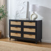 Isla 6 Drawer Chest - Black - DUSK