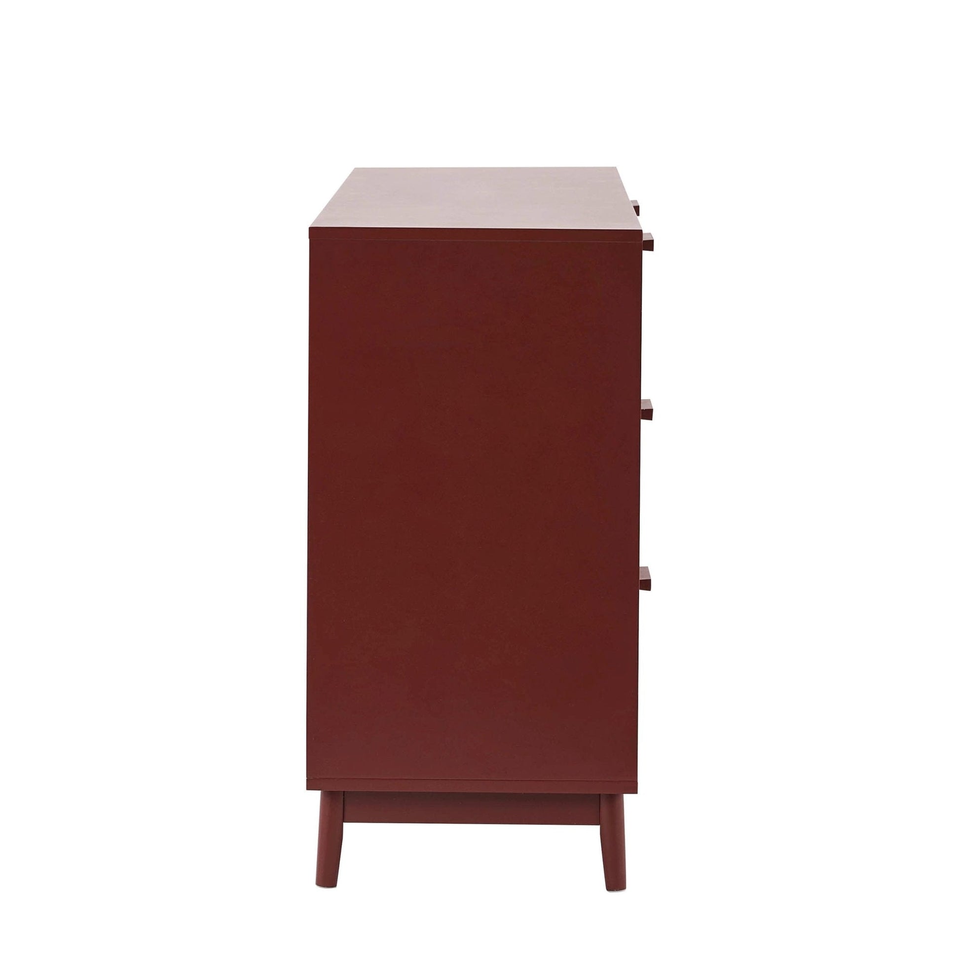 Isla 6 Drawer Chest - Burnt Red - DUSK