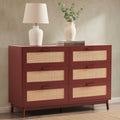 Isla 6 Drawer Chest - Burnt Red - DUSK