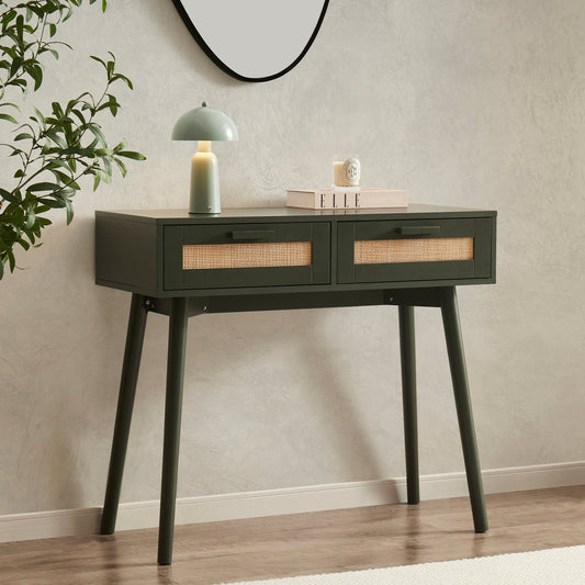 Isla Dressing Table - Forest Green - DUSK