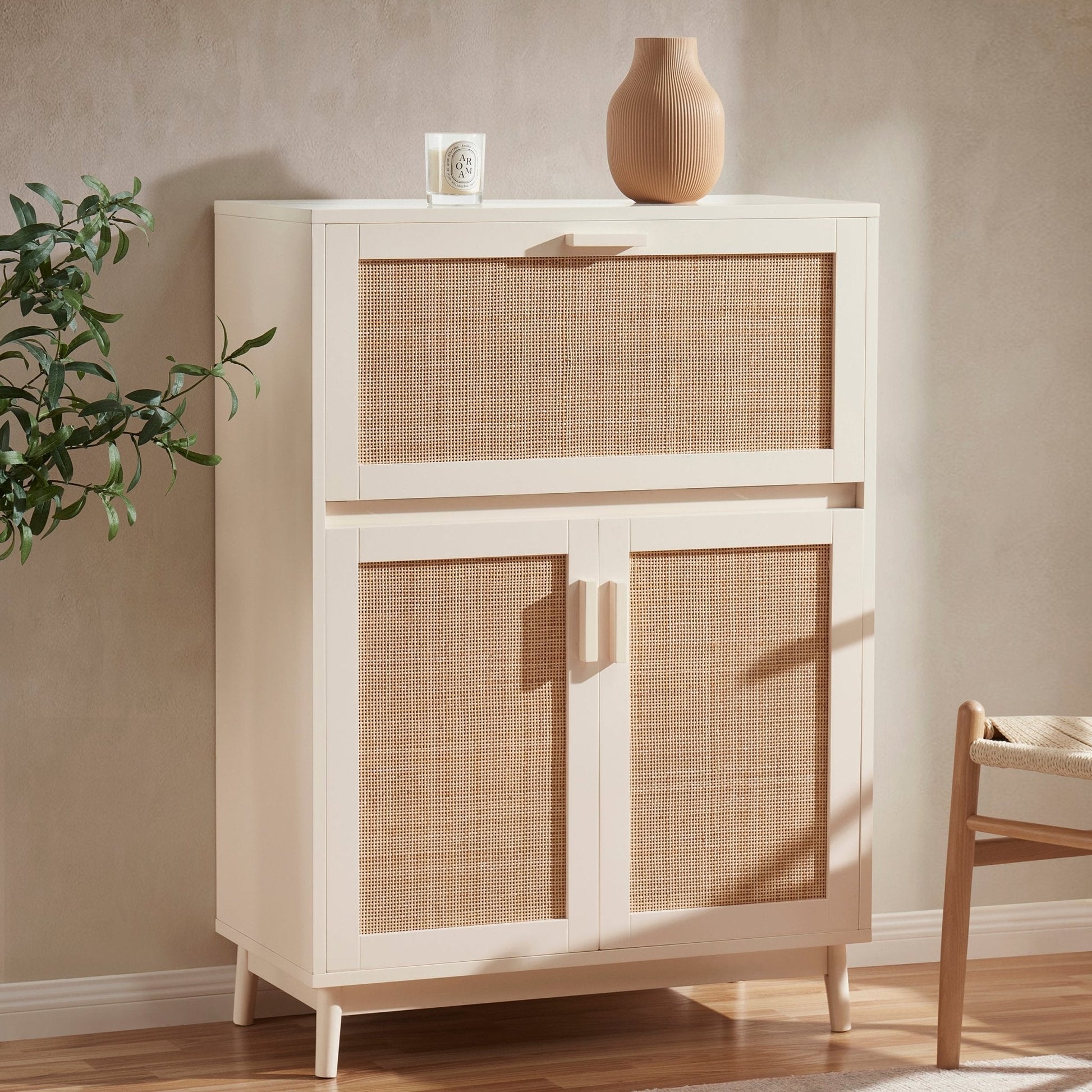 Isla Hideaway Desk - Cream - DUSK