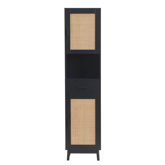 Isla Tall Storage Unit - Black - DUSK