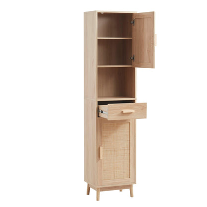 Isla Tall Storage Unit - Natural - DUSK