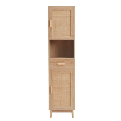 Isla Tall Storage Unit - Natural - DUSK