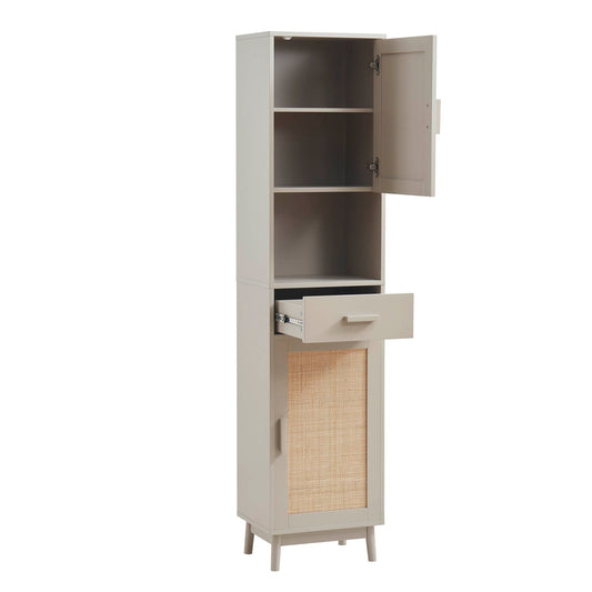 Isla Tall Storage Unit - Taupe - DUSK