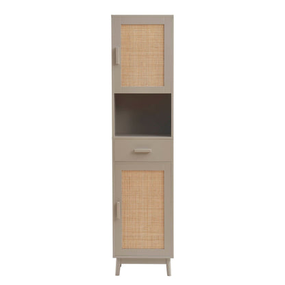 Isla Tall Storage Unit - Taupe - DUSK