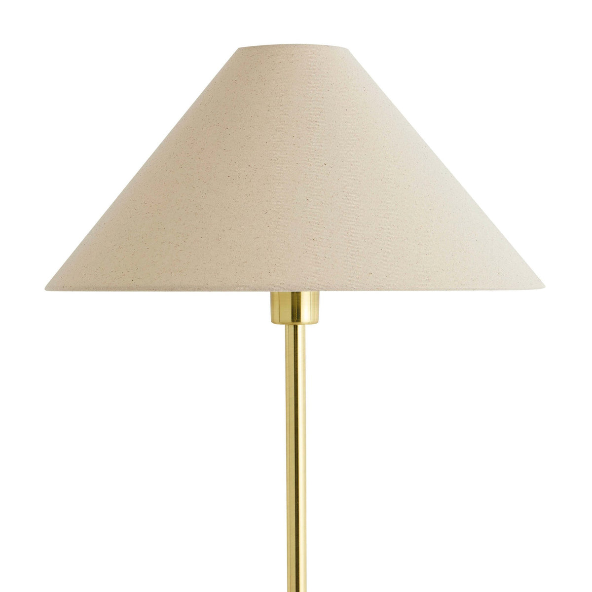 Ivy Marble Effect Floor Lamp - Satin Brass - DUSK