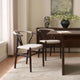 Jade Set of 2 Dining Chairs - Chenille Oatmeal - DUSK