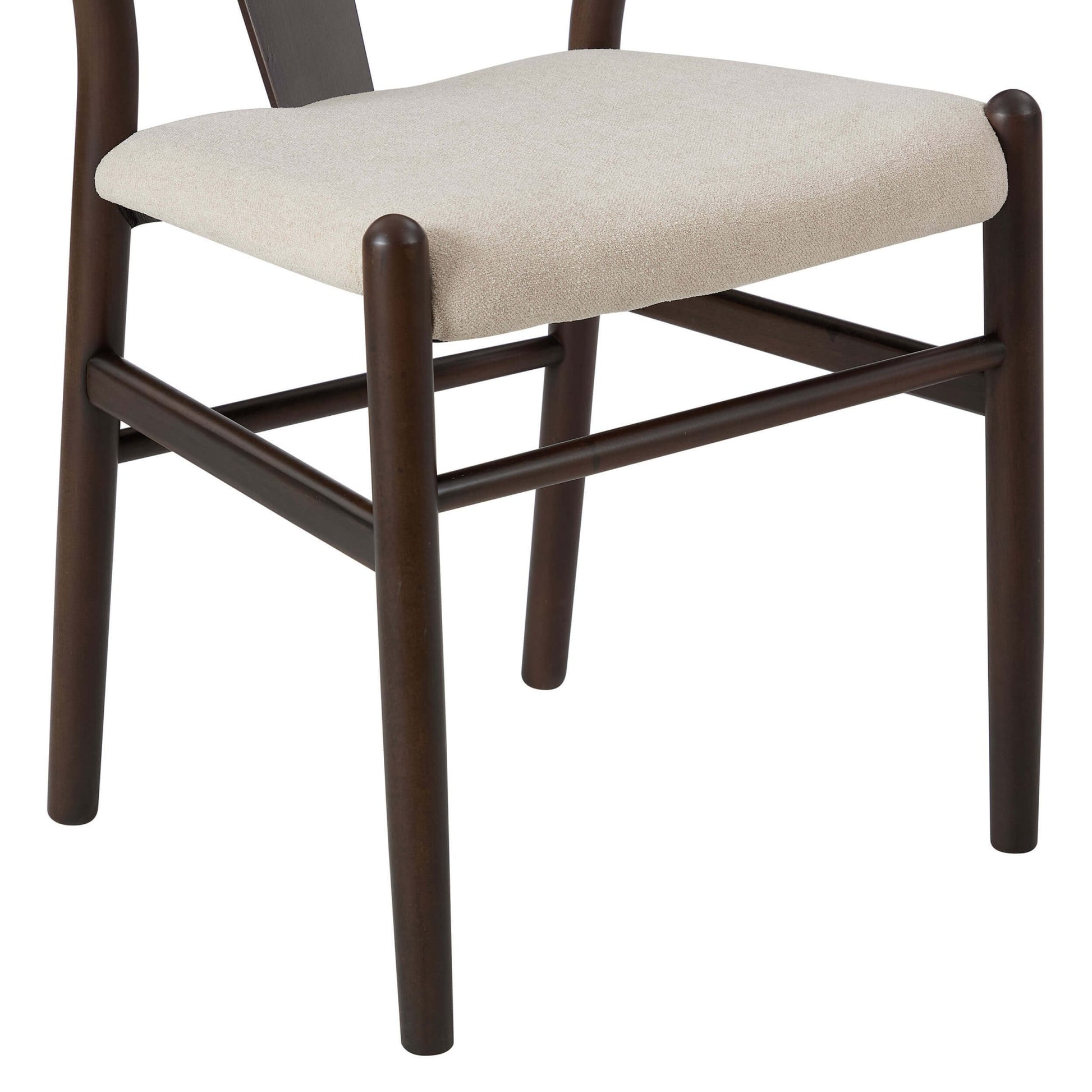 Jade Set of 2 Dining Chairs - Chenille Oatmeal - DUSK