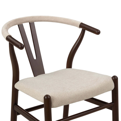 Jade Set of 2 Dining Chairs - Chenille Oatmeal - DUSK