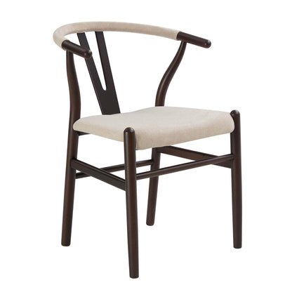 Jade Set of 2 Dining Chairs - Chenille Oatmeal - DUSK