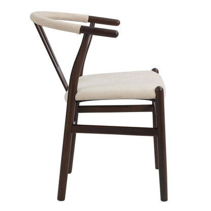 Jade Set of 2 Dining Chairs - Chenille Oatmeal - DUSK