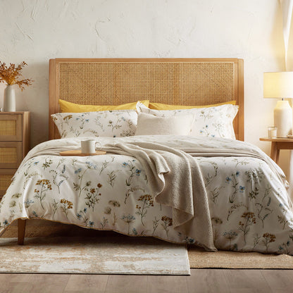 Jardin 300 Thread Count Reversible Duvet Cover & Pillowcases Set - Multi - DUSK