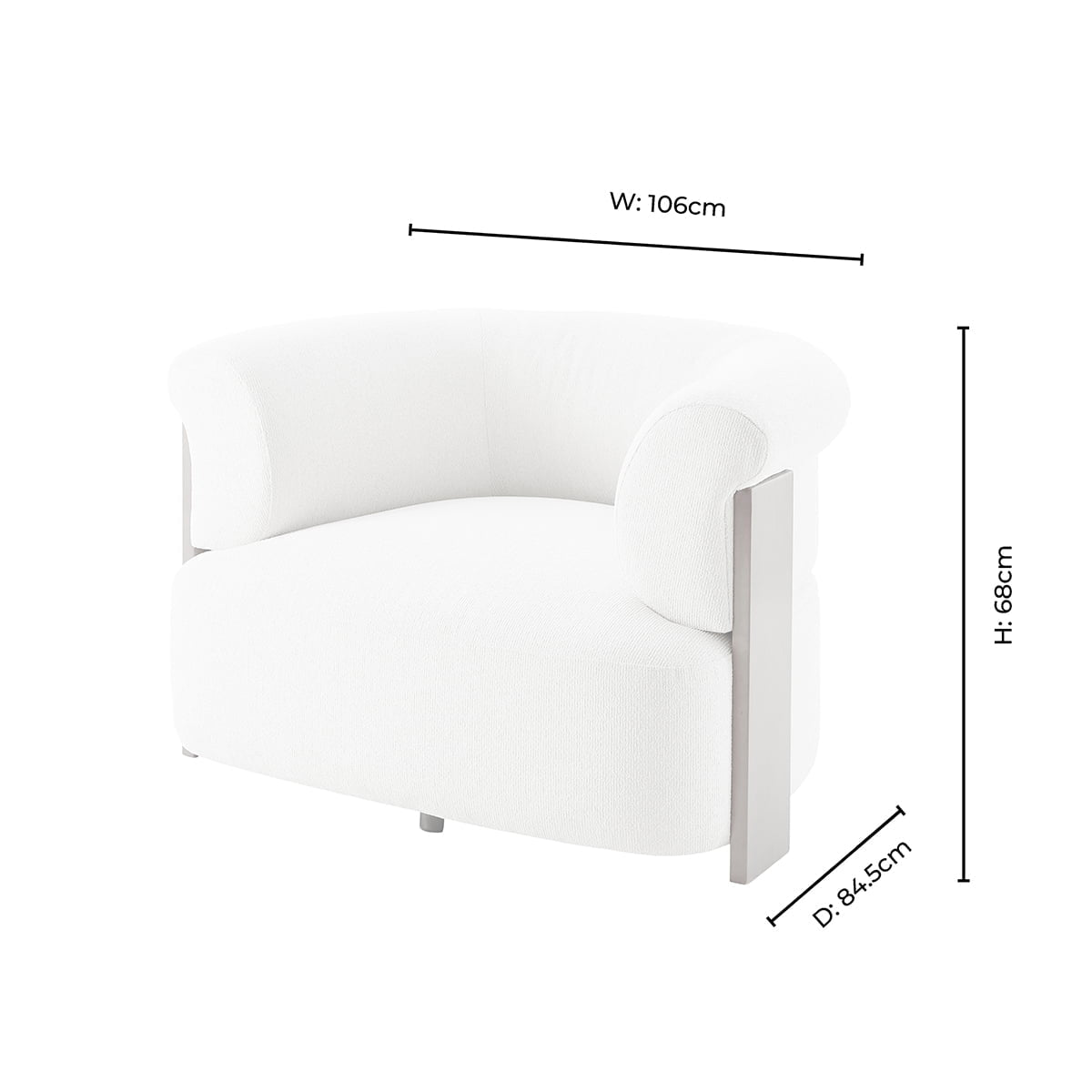 Jemima Accent Chair - Sand Boucle - DUSK