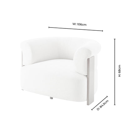 Jemima Accent Chair - Sand Boucle - DUSK