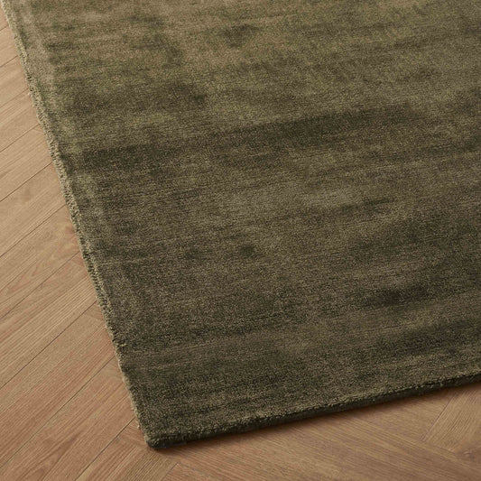 Jess Heavyweight Chenille Rug - Forest Green - DUSK