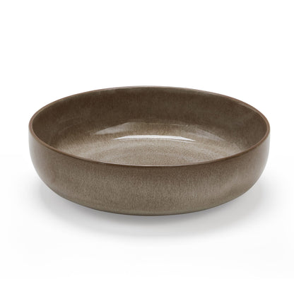 Juniper Reactive Glaze Serving Bowl - Mocha - DUSK