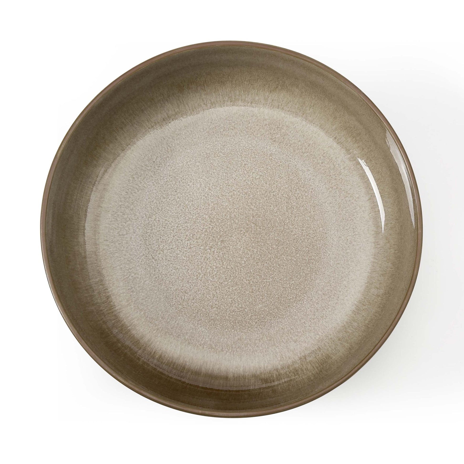Juniper Reactive Glaze Serving Bowl - Mocha - DUSK