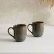 Juniper Reactive Glaze Set of 2 Mugs - Grey/Blue - DUSK