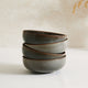 Juniper Reactive Glaze Set of 4 Cereal Bowls - Grey/Blue - DUSK