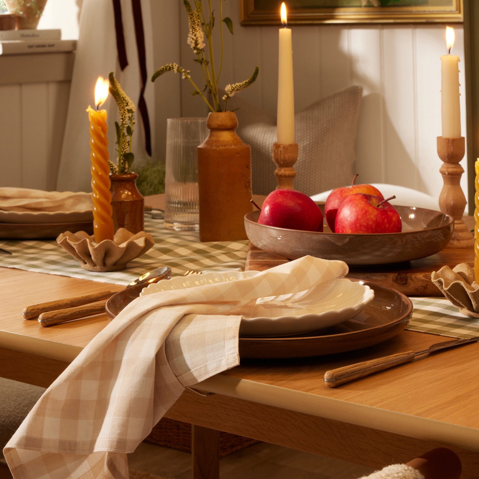 Juniper Reactive Glaze Set of 4 Dinner Plates - Mocha - DUSK