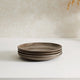 Juniper Reactive Glaze Set of 4 Side Plates - Mocha - DUSK