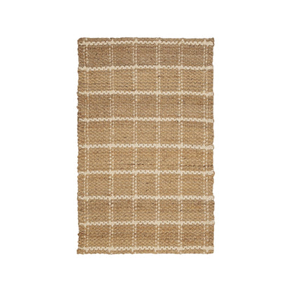 Jute Check Rug - Natural - DUSK