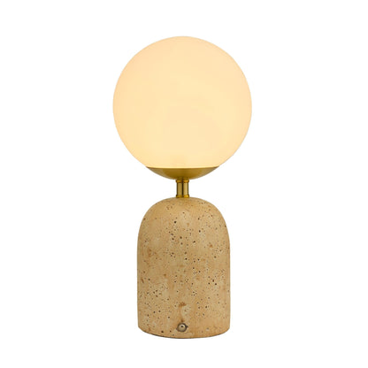 Kai Concrete with Opal Glass Table Lamp - Natural - DUSK