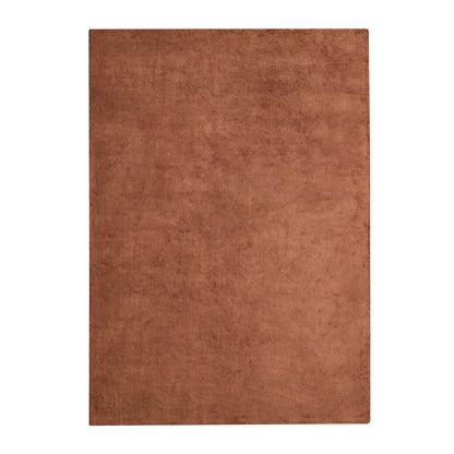 Kayla Plain Viscose Loop Rug - Burnt Orange - DUSK