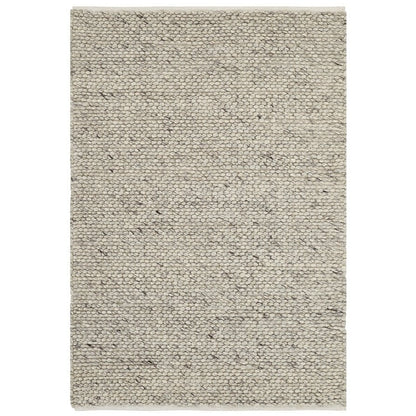 Kendal Hand Woven Wool Rug - Light Grey - DUSK