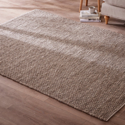 Kendal Hand Woven Wool Rug - Taupe - DUSK