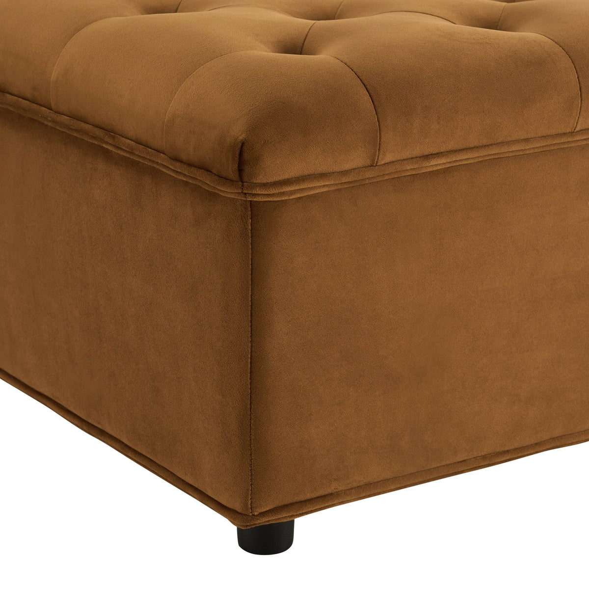 Kennadi Single Sofa Bed Pouffe - Muted Gold - DUSK