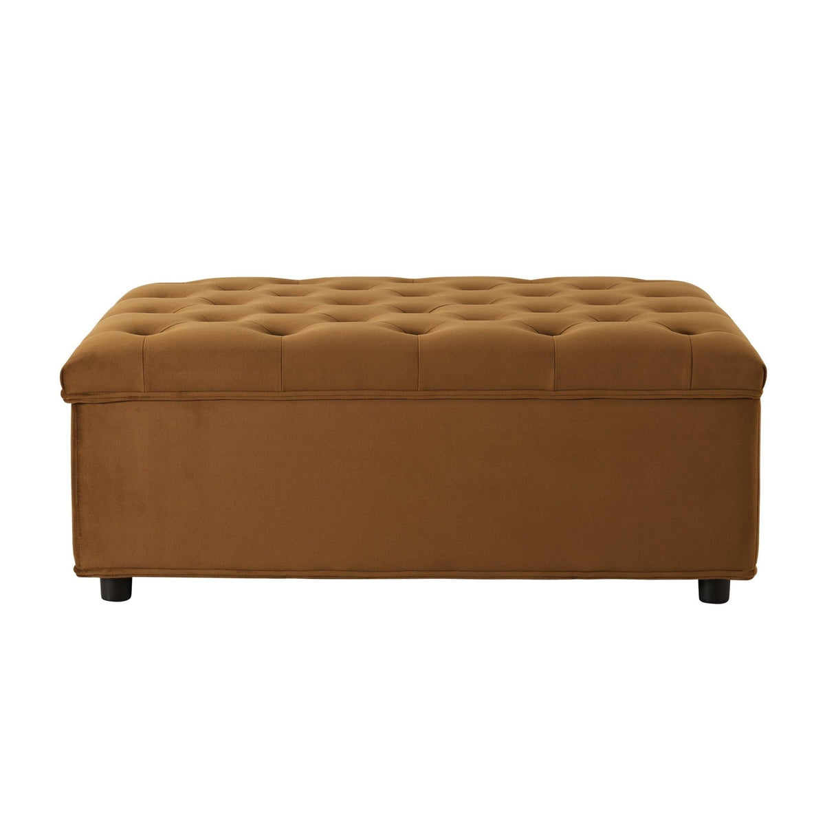 Kennadi Single Sofa Bed Pouffe - Muted Gold - DUSK