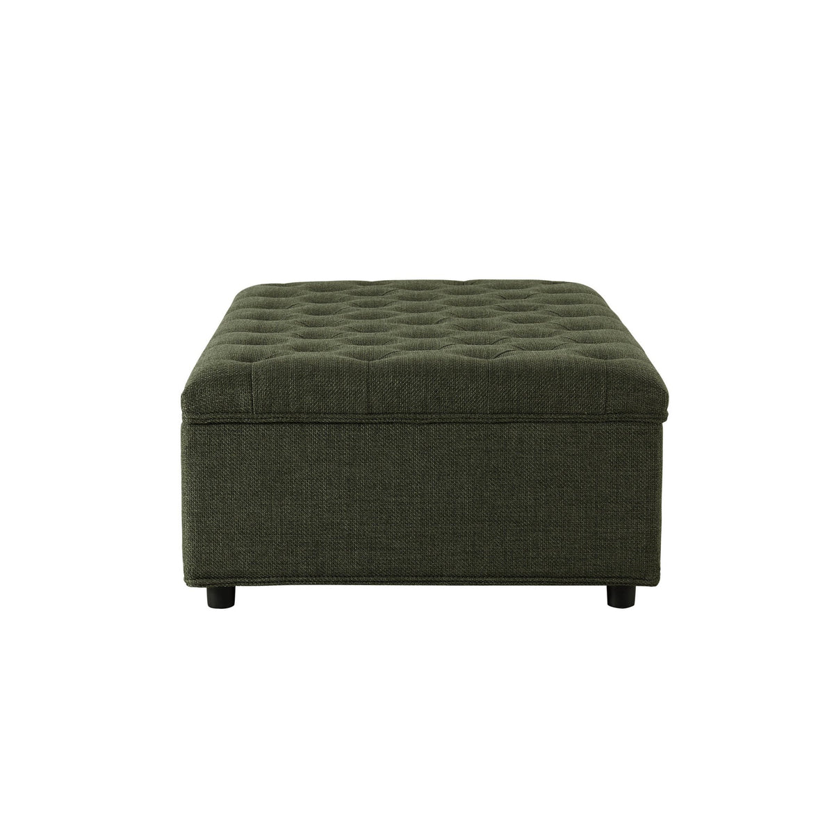 Kennadi Small Double Pouffe Sofa Bed - Woven Pine Green - DUSK
