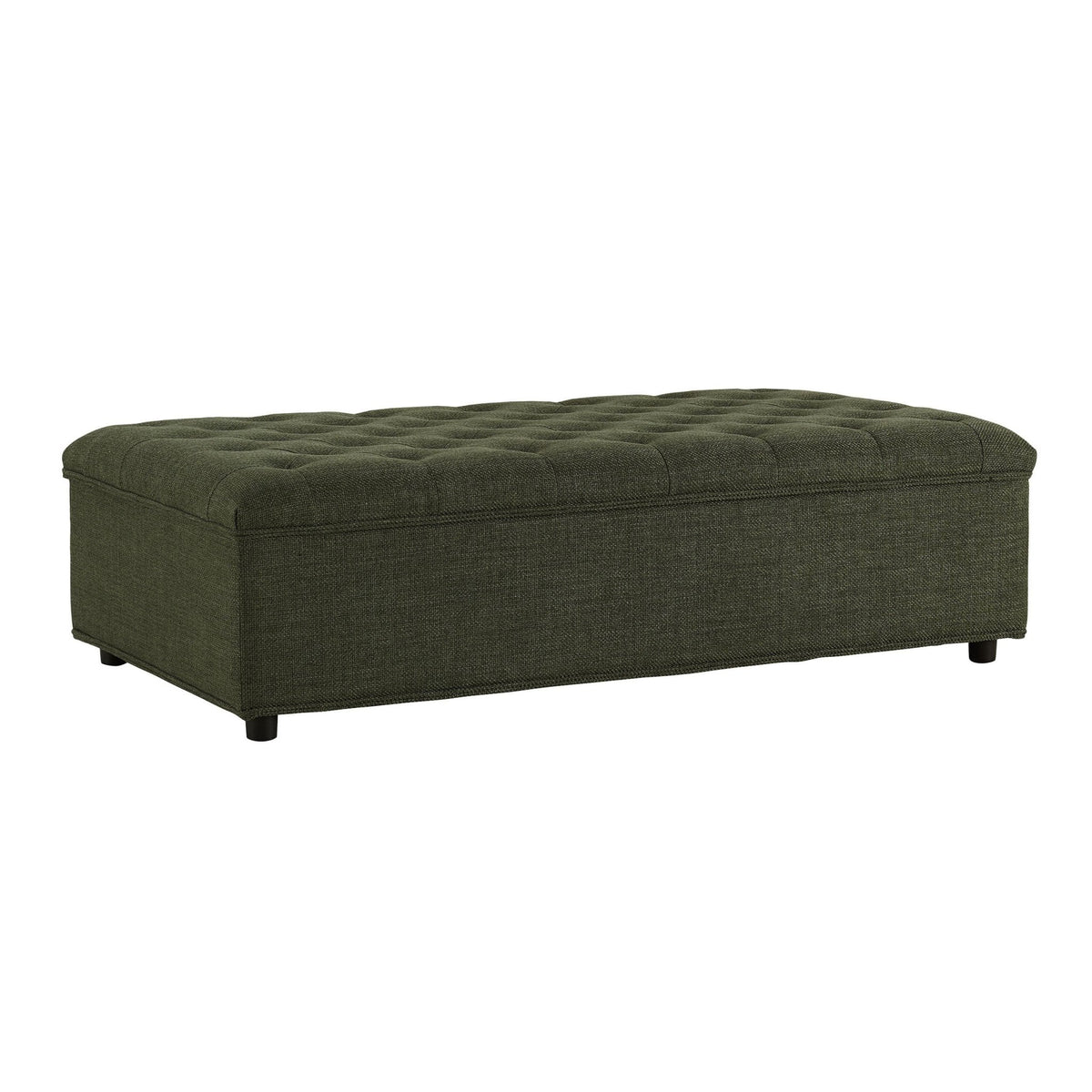 Kennadi Small Double Pouffe Sofa Bed - Woven Pine Green - DUSK