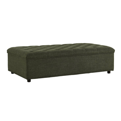 Kennadi Small Double Pouffe Sofa Bed - Woven Pine Green - DUSK