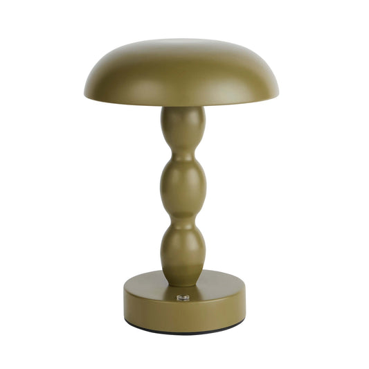 Kirsty Rechargeable Bobbin Table Lamp - Green - DUSK