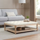 Knaresborough Button Back Coffee Table Pouffe - Chenille Ivory - DUSK