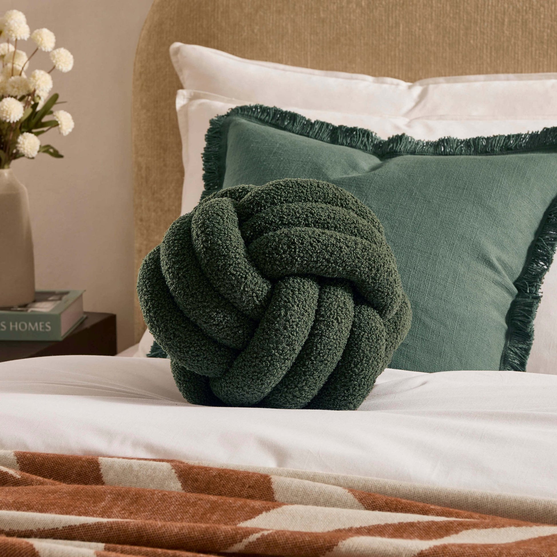 Knot Cushion - Forest Green - DUSK