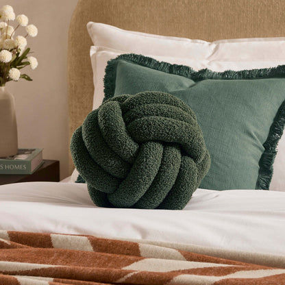 Knot Cushion - Forest Green - DUSK
