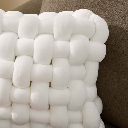 Knot Square Sofa Cushion - White - DUSK
