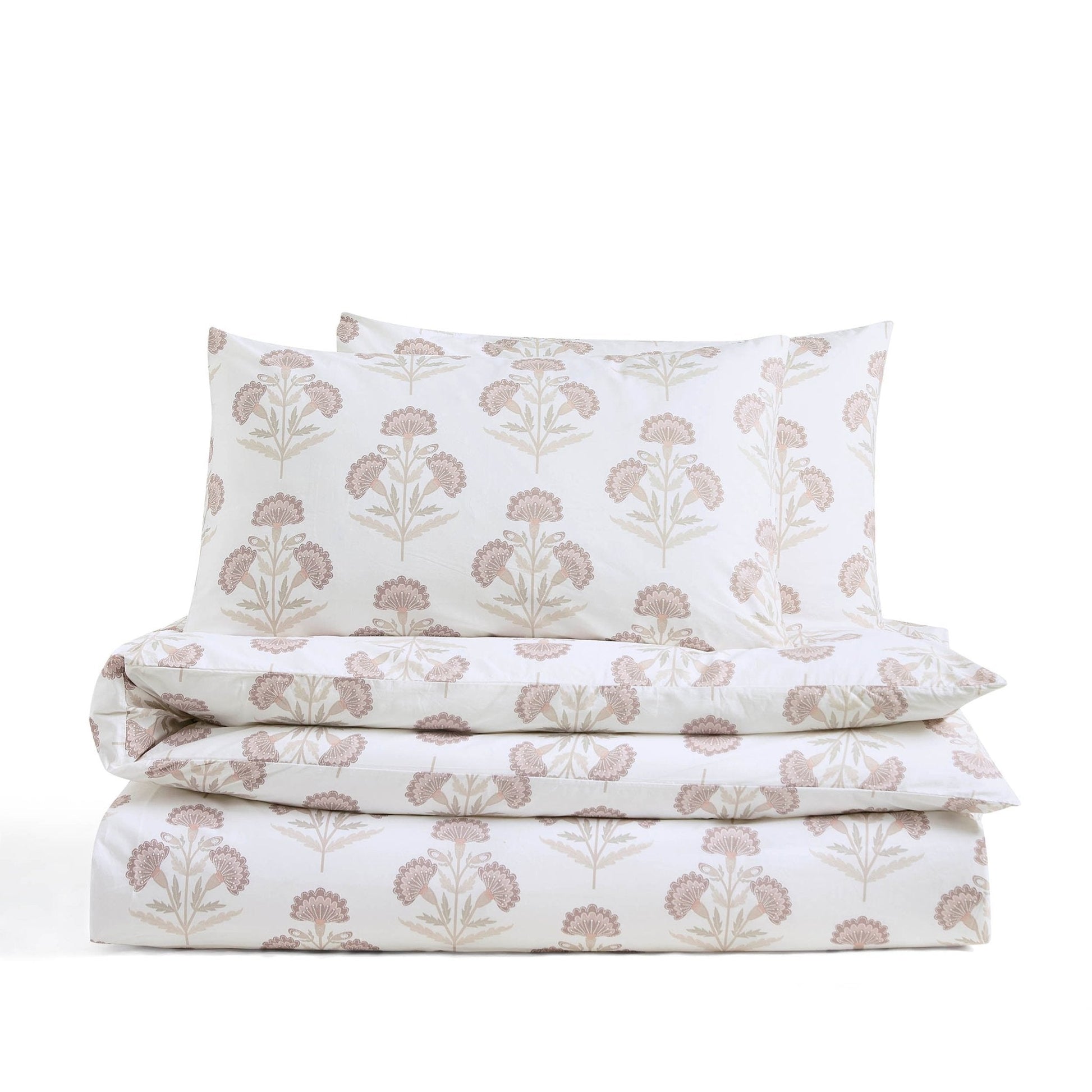 Kyoto Lotus Flower Duvet Cover Set - Heather - DUSK