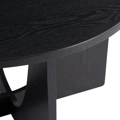 Lana Round Coffee Table - Black - DUSK