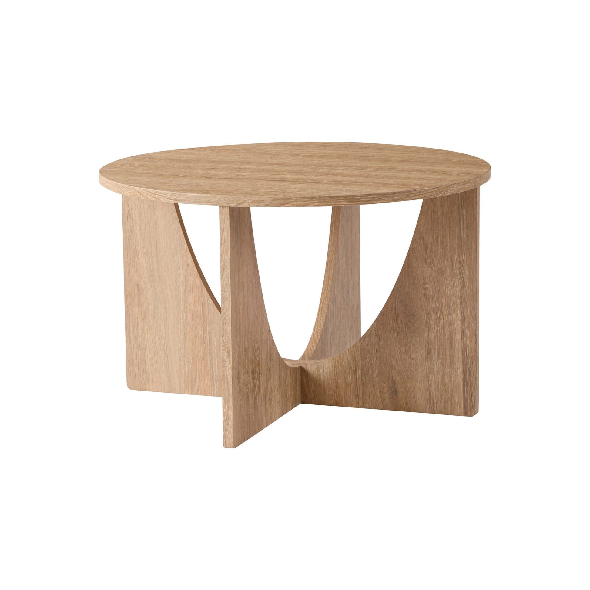 Lana Round Coffee Table - Light Wood - DUSK