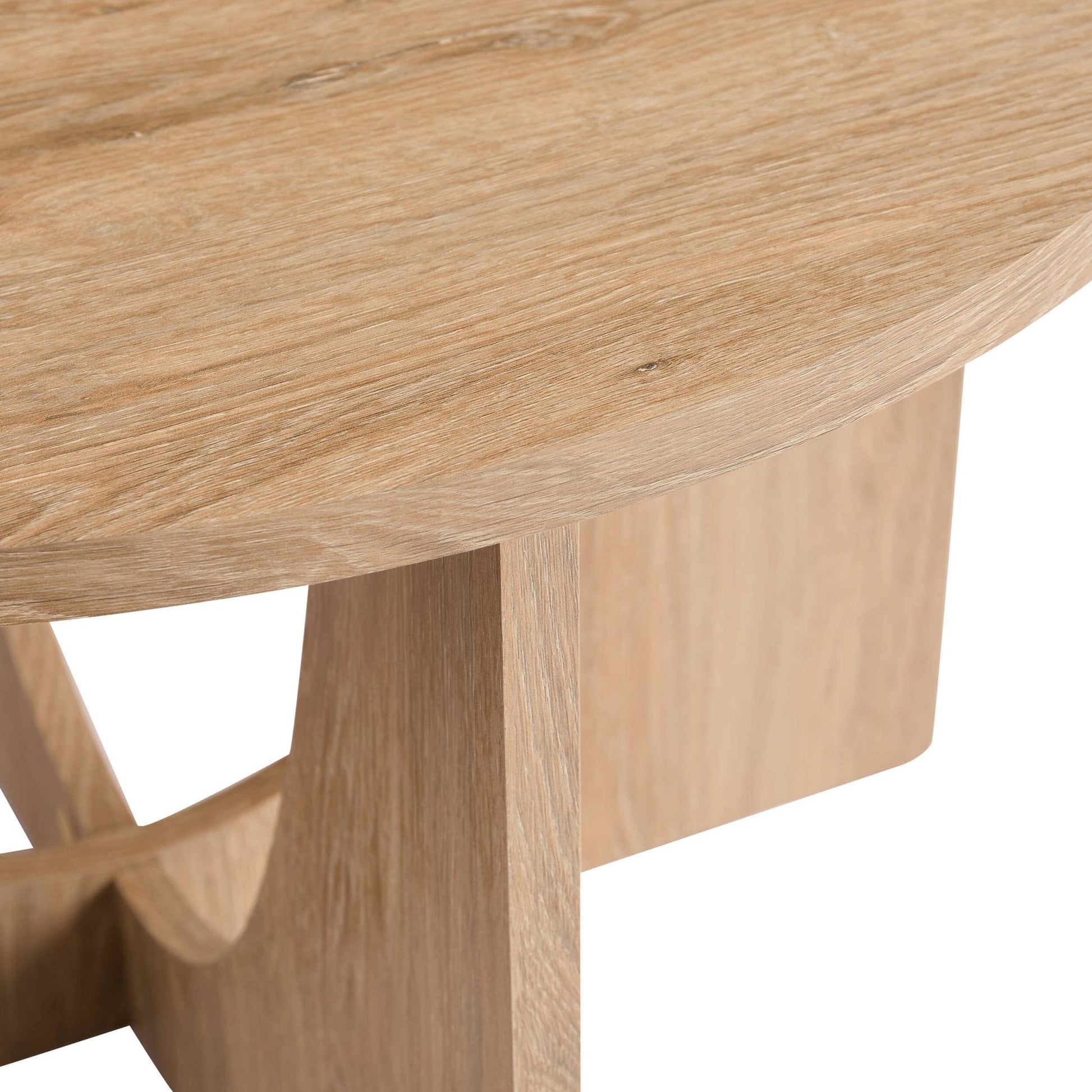 Lana Round Coffee Table - Light Wood - DUSK