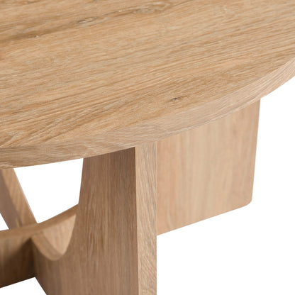 Lana Round Coffee Table - Light Wood - DUSK