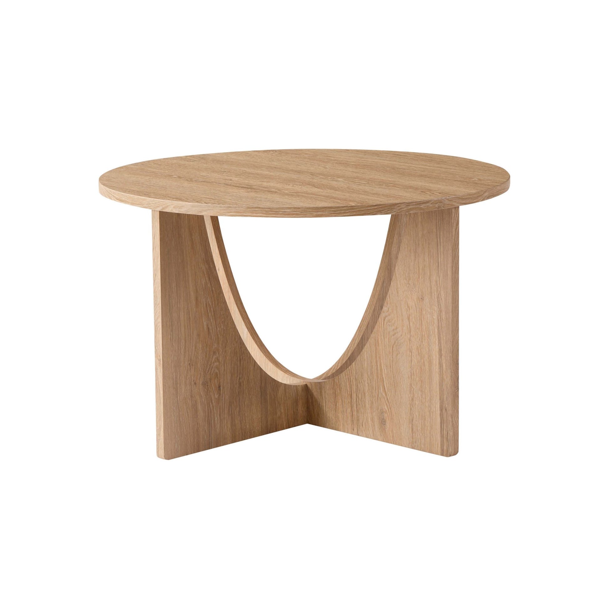 Lana Round Coffee Table - Light Wood - DUSK