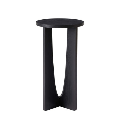 Lana Round Side Table - Black - DUSK